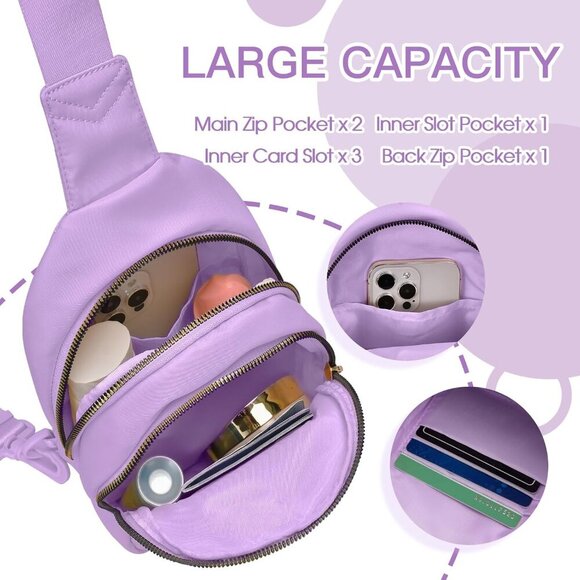 Versatile Sling Bag with Adjustable Strap - Ideal Gift for Girls Aged 7-13 - Picture 2 of 5